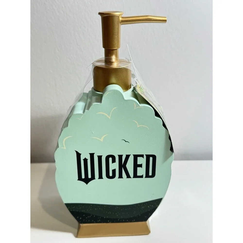 Wicked Glinda & Elphaba, Emerald City Lotion Pump Dispenser New